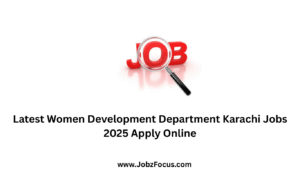 Latest Women Development Department Karachi Jobs 2025 Apply Online